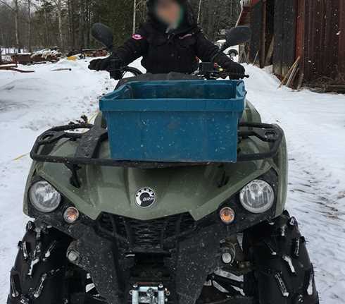 Fyrhjuling Can Am Outlander 450 PRO stulen i Horndal
